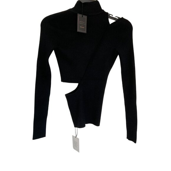 Michael Costello x REVOLVE Soraya Sweater in Black XX-Small New Womens Knit Top - Picture 6 of 9